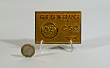 PLAQUE DE CONCOURS HIPPIQUE, Ligue Ile de France, CSO, 1975, cheval, équitation