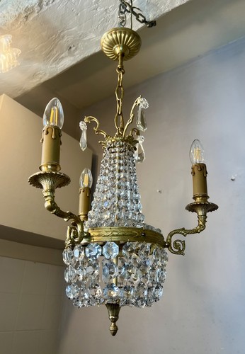 Lustre corbeille montgolfière