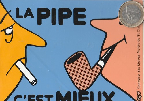 Autocollant tabac la pipe - tabac.,