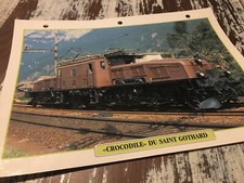 072 loco Crocodile Saint Gothard 1920 Fiche collection ATLAS trains de légende