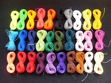 600 Mètres 30 Couleurs X 20 Mètres de Fil Ciré Macramé Polyester Linhasita 2