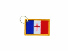 Porte cle cles clef - , brode