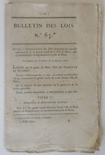 LOUIS XVIII ORDONNANCES