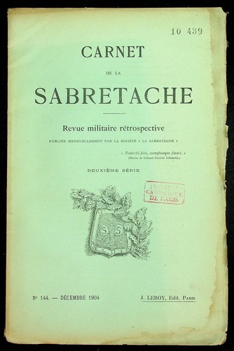 Carnet sabretache - carnet, la