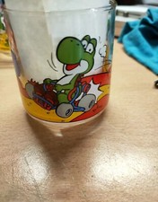 1993 Nintendo Super Mario World Yoshi Luigi kart BOWSER vintage en verre motif 9