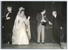 Jean-Louis Barrault, Madeleine Renaud, Jean Desailly et J-L. Sarrault  Vintage s