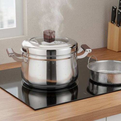 Cuit riz vapeur acier - cuit-riz, en