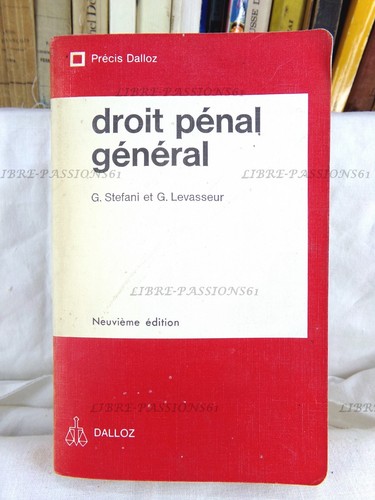 Droit pénal général - droit, g