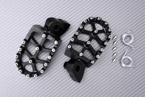 Repose pieds noir alu - noir, en