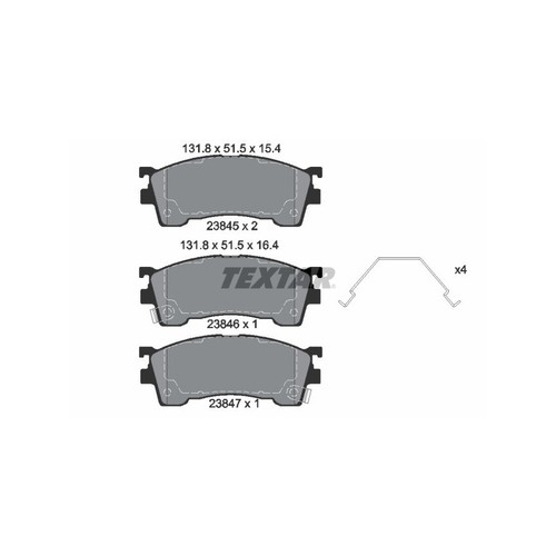 Textar 2384504 plaquettes - textar,