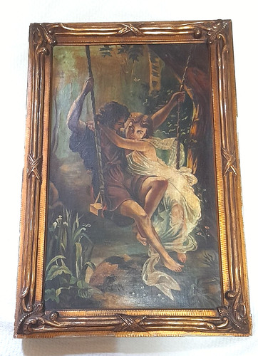 Huile sur toile ancienne - sur,