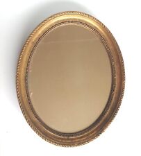 Miroir ovale bois doré style Louis XVI 34 x 28