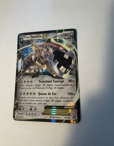 Carte pokémon steelix - carte, ex