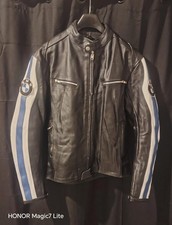 Veste moto cuir look BMW Racing XL – comme neuve