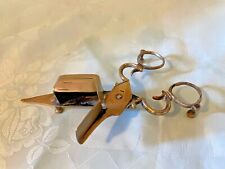Antique Solid Brass Candle Snuffers Scissors Candlestick Trimmer