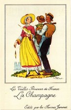 Cpa france folklore les - cpa,