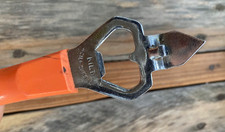 Décapsuleur Kilt en acier chromé et plastique orange tire bouchon vintage 1970