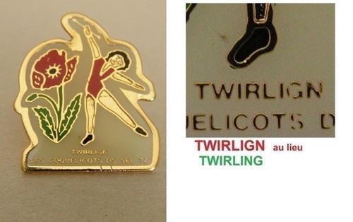 Rare pins avec erreur - avec,