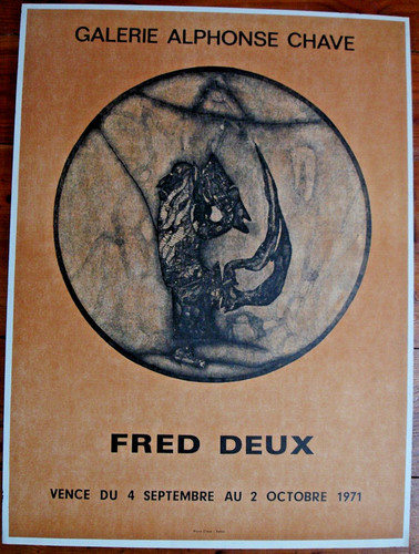 Affiche lithographique fred - ,