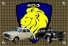 plaque PEUGEOT 403 ( look