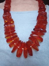 Collier ancien ambre 85 gr
