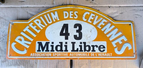 Plaque rallye années - plaque, 60