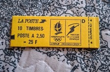 Rare carnet timbre France neuf 1991 Albertville jamais ouvert  Version 1