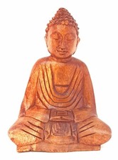 Bois Figurine Méditation Bouddha Prière Bali