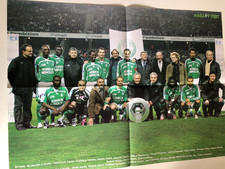 POSTER 57 X 41  - equipe ST ETIENNE ASSE 2006-2007 avec le anciennes légendes