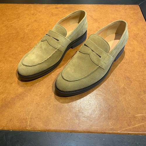Heschung tan suede loafer - suede,