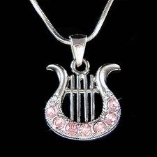 Rose Lyre Avec Cristal