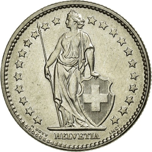 Monnaie suisse 2 francs - 2,