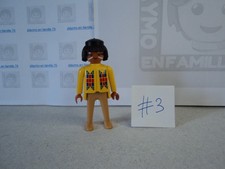 PLAYMOBIL vintage western indiens guerrier indien famille du set 3396 de 1989 #3