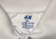 H & M White Boys Polo Shirt US