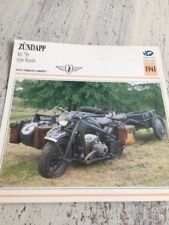 Zündapp KS750 type russie 1941 KS 750 side Carte moto Collection Atlas Allemagne