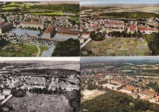 Lot 4 cartes postales postcards 10x15cm CHAUMONT HAUTE-MARNE école gendarmerie 1