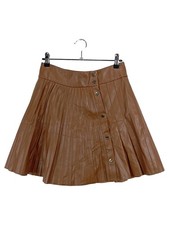 ZARA Jupe Plissée Similicuir