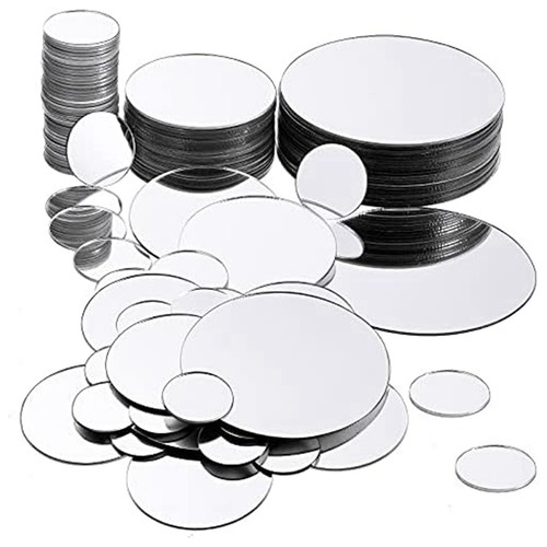 100 pièces miroir rond - miroir,