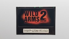 Autocollant carte mémoire Wild Arms 2nd Ignition 5 $ envoi n'importe quelle q...