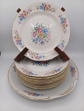 Lot de 11 Assiettes à Dessert + 1 Plat à Gâteau – Porcelaine Opaque – Céranord