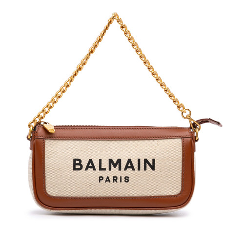 Balmain mini toile - army, logo