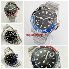 40mm PARNIS black dial bezel