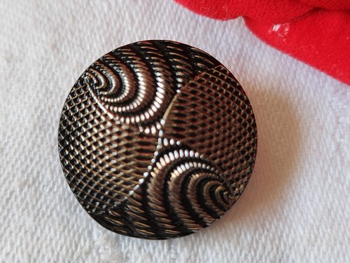 Bouton ancien verre - ancien, noir