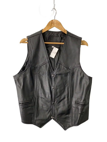 Gilet vest cuir - vest, black