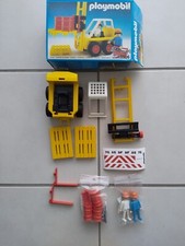 3506 PLAYMOBIL VINTAGE CHANTIER  : Chariot Élévateur/ Fenwick / Chargement