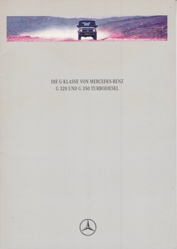 Catalogue brochure mercedes - brochure, g