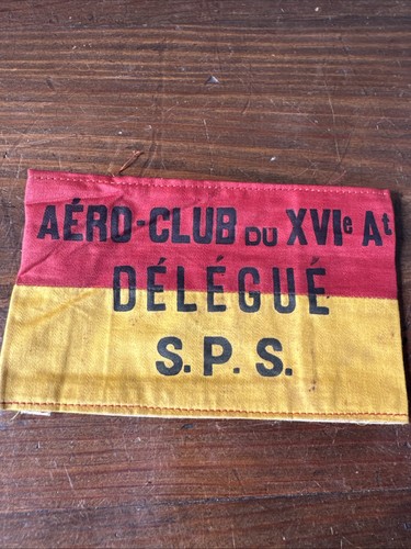 Rare brassard aéro club paris - rare,