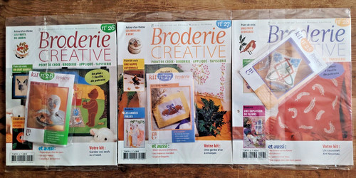 Lot magazines broderie - de,
