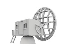 Dover Radar Station Würzburg radar WWII03 3D PRINTED Wargame Terrain Bolt Action