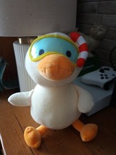 Am1 /Peluche doudou Canard Plongeur Masque Tuba Miniso Matiere Douce Tbe 30cm